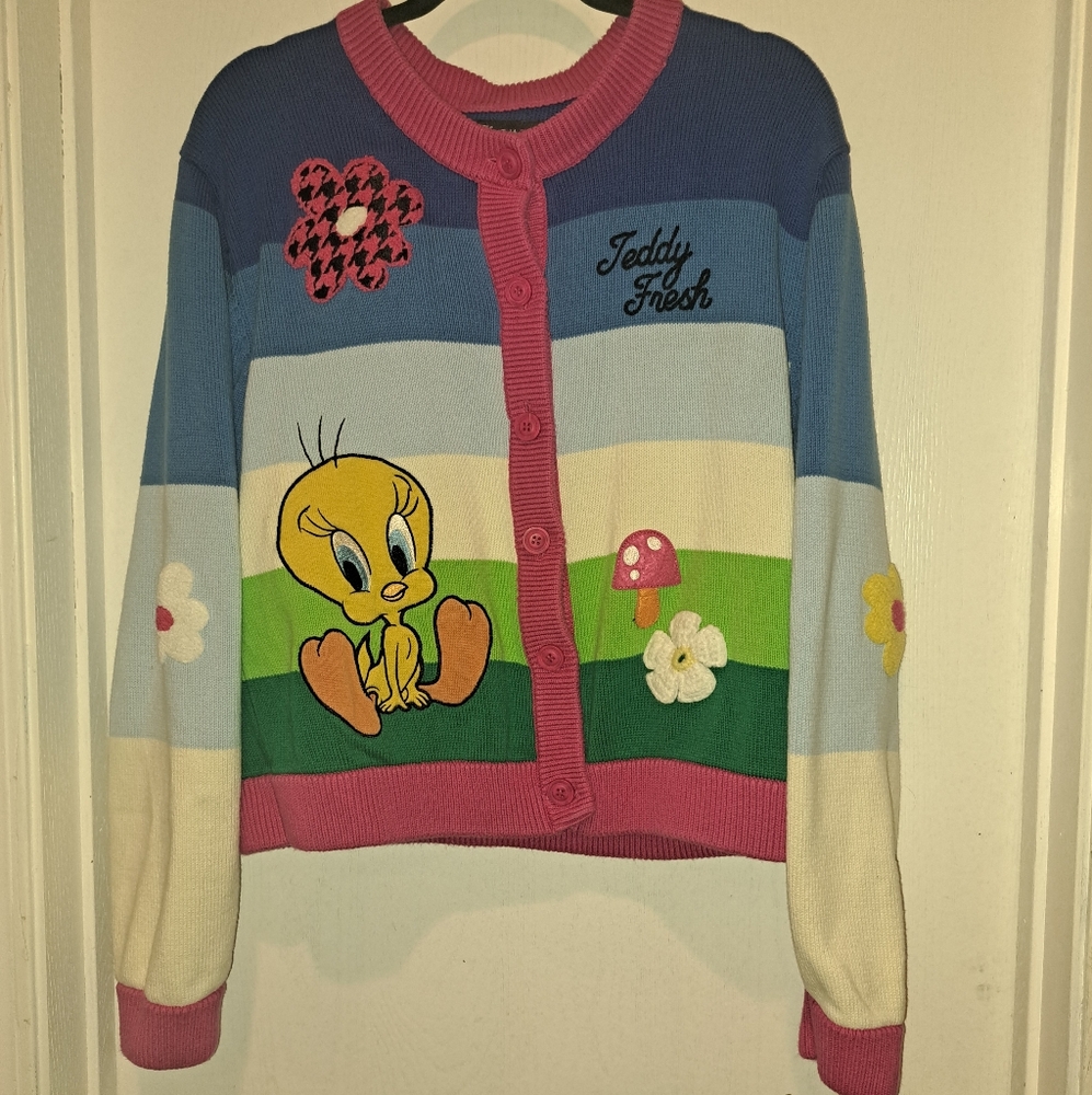 Teddy Fresh Tweedy Bird Cardigan